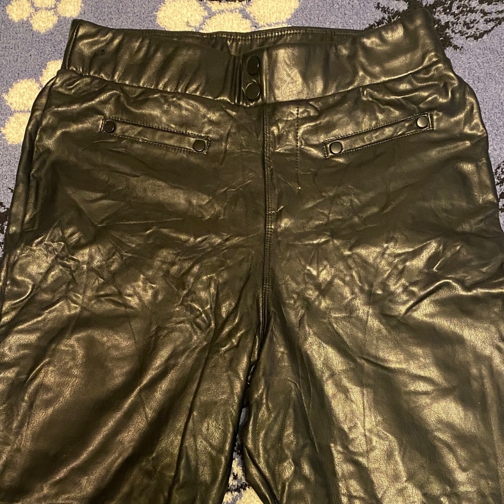 Pleather Black Pants